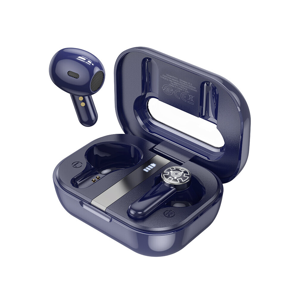 (A-Navy ) Hoco Ew31 Tooth 5.3 Tws Wireless Earphone Hifi Stereo Headset With Microphone Touch Control In-Ear Earbuds For Smart Phones Blue 4851204988498