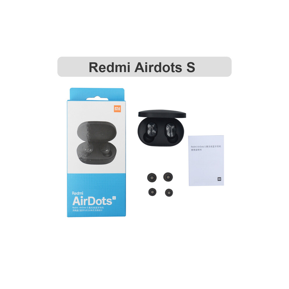 (A-Airdots S) Xiaomi Redmi Airdots S Earbuds Original Mi Tws Wireless Earphones Bluetooth Gaming Headset With Charging Case For Phone Calls 4851205041079