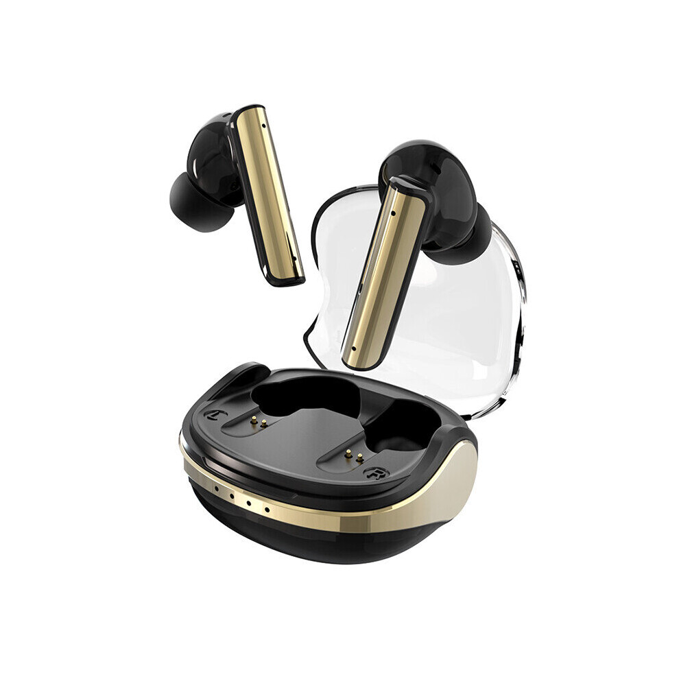 (A-P60 (Black)) Tecsire P60 Bluetooth Earphone Wireless Earbuds Anc Enc Noise Cancelling Hifi Bass Stereo Dual Microphone Water Resistance Black 4851204958873