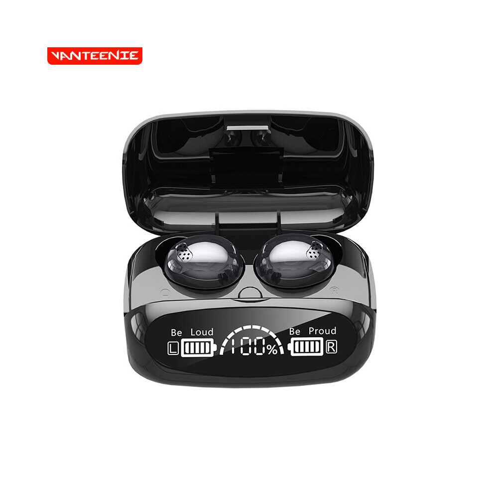 (A-) Wireless Bluetooth Earphones Stereo Sport Touch Tws Headset 5.1 Earbuds With Microphone Power Bank 2000Mah M32 Black/Purple 4851205046654
