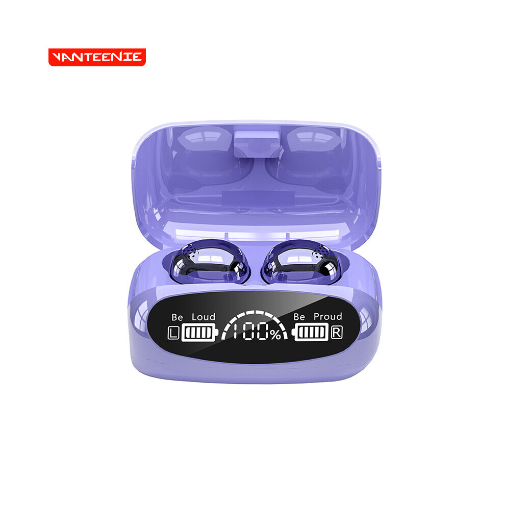 (A-) Wireless Bluetooth Earphones Stereo Sport Touch Tws Headset 5.1 Earbuds With Microphone Power Bank 2000Mah M32 Purple 4851205046678