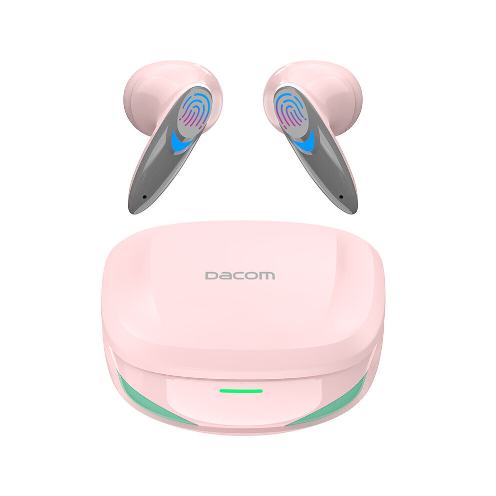 (A-) Dacom G10 Tws Bluetooth 5.2 Earbuds Touch Control True Wireless Stereo Sports Headphones Waterproof 20 Hours Playtime Aac Type-C Pink 4851204993829
