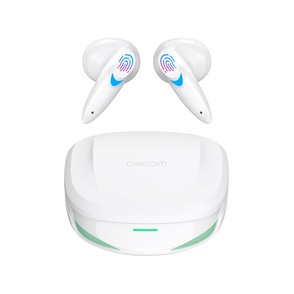 (A-) Dacom G10 Tws Bluetooth 5.2 Earbuds Touch Control True Wireless Stereo Sports Headphones Waterproof 20 Hours Playtime Aac Type-C White 4851204993836