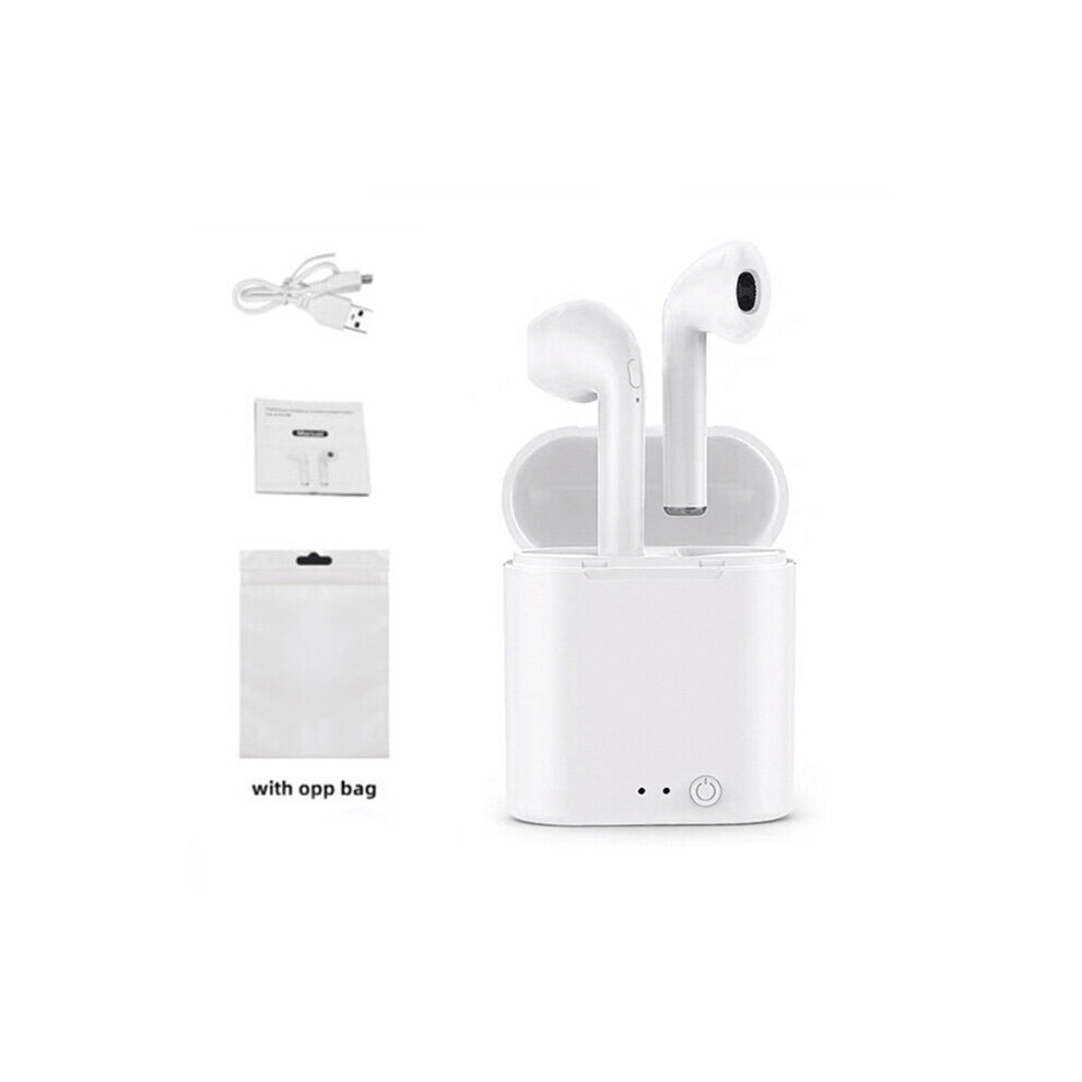 (A-) I7s Mini Tws Wireless Headphones Bluetooth 5.0 Earphones Sport Earbuds Stereo In-Ear Music Headsets For Iphone Xiaomi Huawei White 4851204979090