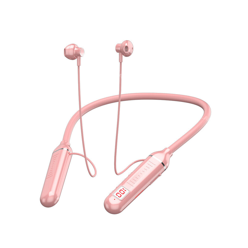 (A-) Olaf Neckband Bluetooth Earphones Wireless Headphones Bluetooth 5.2 Magnetic Sports Waterproof Tws Earbuds Headset With Mic Pink 4851204927367