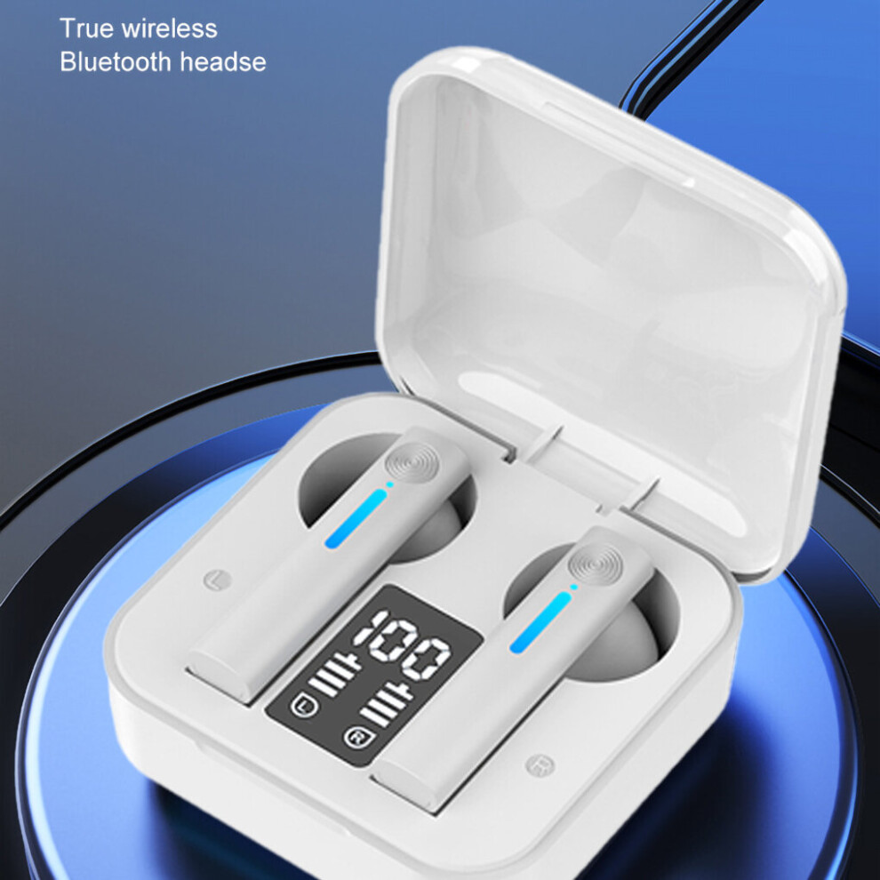 (A-) R20 Tws Earphone Bluetooth Wireless Headset Waterproof Deep Bass Earbuds True Wireless Stereo Headphone With Mic Sport Earphone White 4851204946870