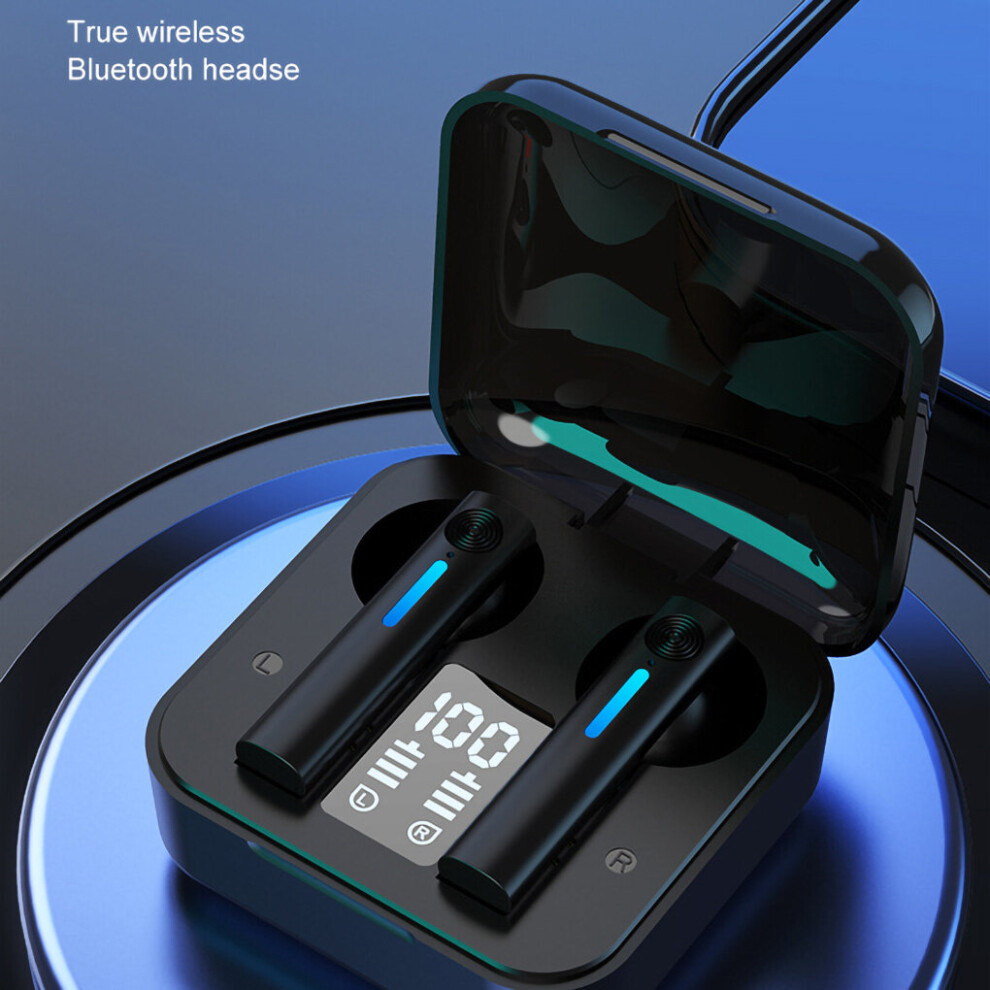 (A-) R20 Tws Earphone Bluetooth Wireless Headset Waterproof Deep Bass Earbuds True Wireless Stereo Headphone With Mic Sport Earphone Black 4851204946849
