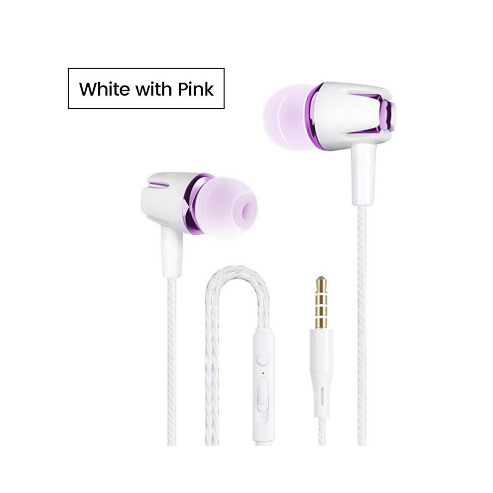 (A-) E18 3.5Mm Headphones Wired Earbud Earphone For Smartphone Adjustable Volume Earphones Music Sports Gaming Headset With Mic Yellow 4851204971957