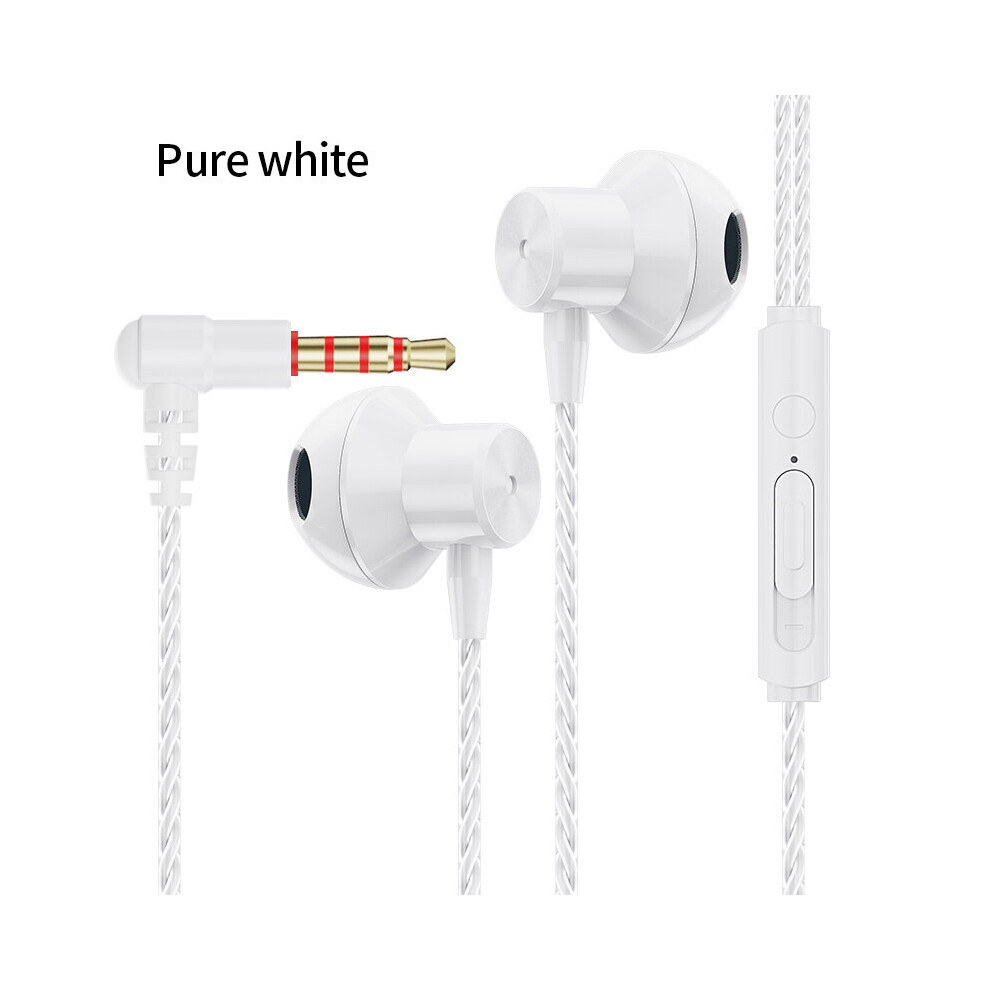 (A-3.5Mm -) Olaf Wired Earphones L-Bending Gaming Earbuds With Microphone Sport Music Headphones For Xiaomi Huawei Oppo Vivo Honor Nubia White 4851204982540