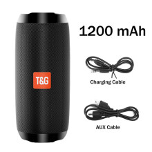(a-Black) TG117 Portable Bluetooth Speakers Wireless Outdoor Stereo Bass Column Waterproof Subwoofer Music Sound Box TF Card