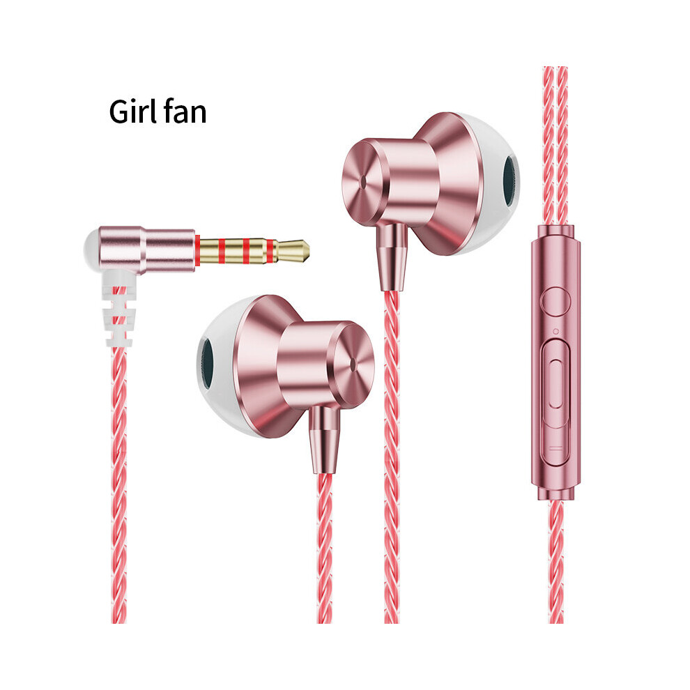 (A-3.5Mm -) Olaf Wired Earphones L-Bending Gaming Earbuds With Microphone Sport Music Headphones For Xiaomi Huawei Oppo Vivo Honor Nubia Pink 4851204982526