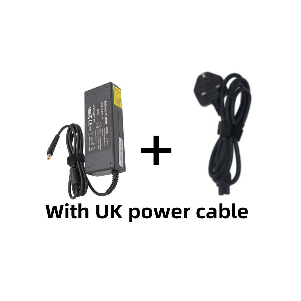 (A-Adapter With Uk) 19V 4.74A 90W 5.5*1.7Mm Ac Laptop Charger Adapter For Acer Aspire 5742G 5750G 5755G 5920G E1-571G V5-571P Portable Power Supply 4855672915413
