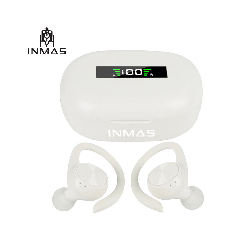(A-) For Xiaomi Sports Bluetooth Wireless Earphones Ipx5 Waterproof Ear Hook Earphones Tws Hifi Stereo Music Earbuds Airdots With Mic White 4851204999128