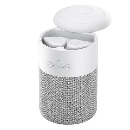 (a-White) Portable Speakers Bluetooths Wireless Earbuds 2 In 1 Portable ...