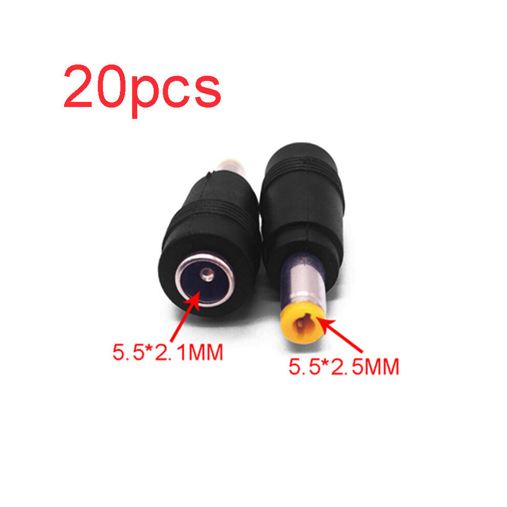 (A-5.5-2.5Mm) 20Pcs Dc Power Supply Dc 5.5*2.1Mm Female To Dc4.0*1.7Mm/3.5*1.35Mm/4.0*1.35Mm/5.5*2.5Mm Laptop Power Adapter Adapter 4855672967702