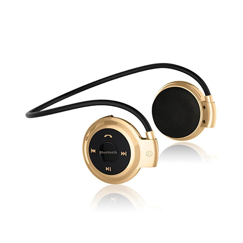 (A-) Mini 503 Bluetooth Wireless Type Headset Stereo Earphone With Wireless Microphone Wireless Headset Earphone Gold 4851204932040