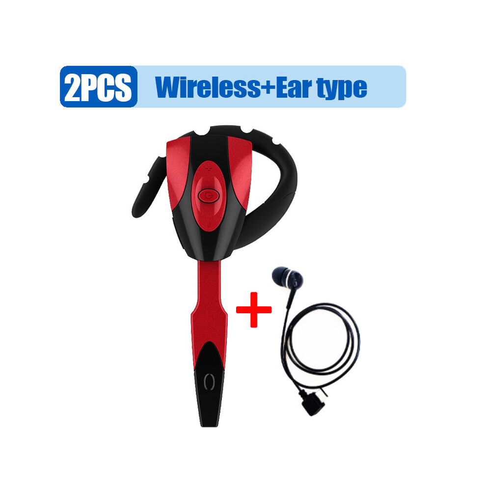 (A-Navy ) Wireless Tooth Headset With Microphone Earphone Tooth Headphones Rechargeable Long Standby Handsfree Wireless Headset Blue 4851204906690