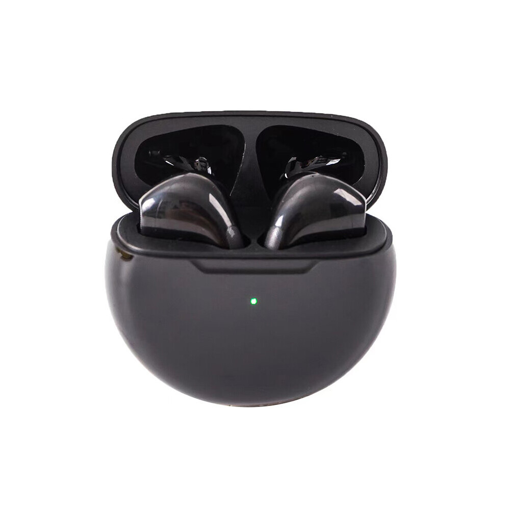 Photos - Headphones  Pro6 TWS True Wireless  with Microphone Bluetooth Earphones Sport Running Headset for Apple iPhone(a-Pro6 Black)