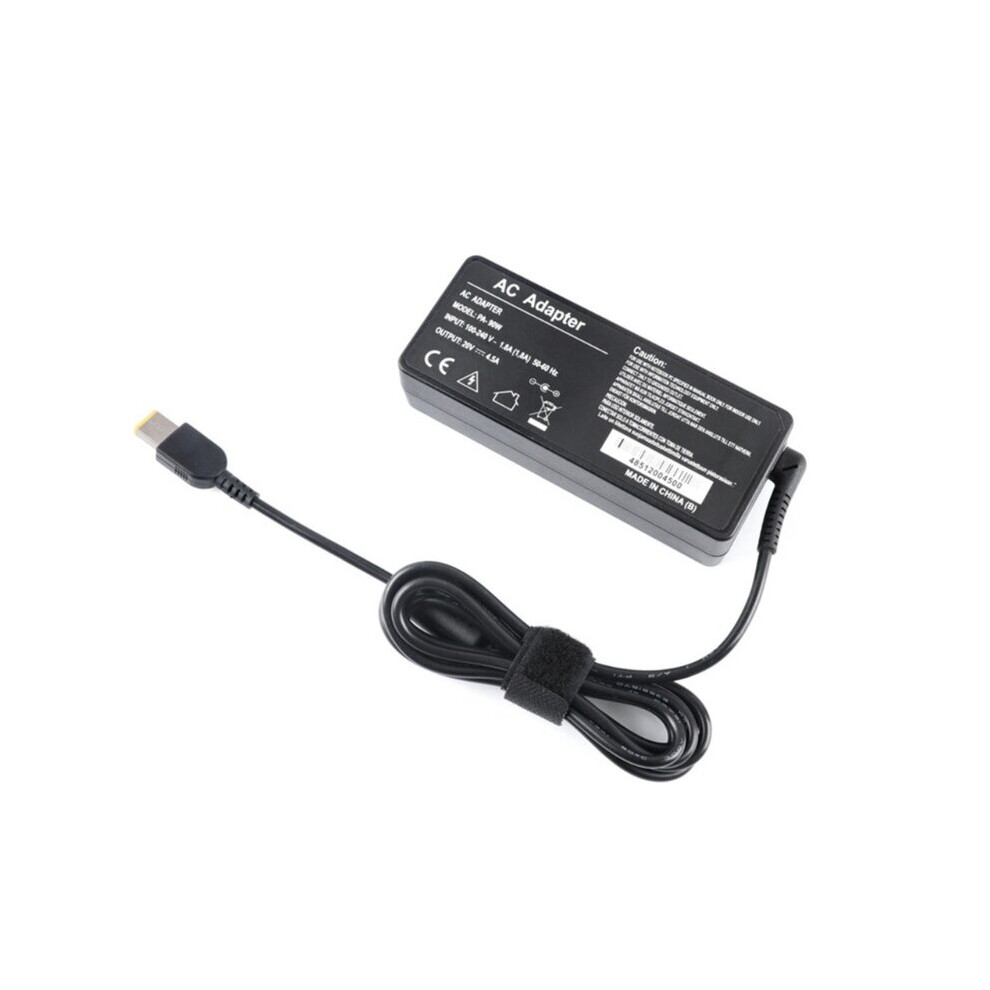 (A-) 20V 4.5A 90W Laptop Adapter Charger Wire Line Ac Power Supply Adapter Cable Cord Usb Square Port Interfaces Ac100v-240V 4855672945373