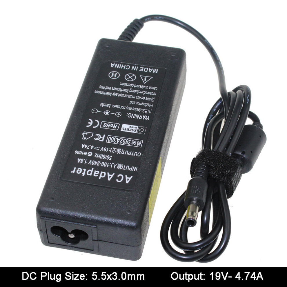 (A-) 19V 4.74A 5.5*3.0Mm Ac Laptop Adapter For Samsung Notebook Power R428 R410 R65 R520 R522 R530 R580 R560 R518 R410 R429 R439 R453 4855672942808