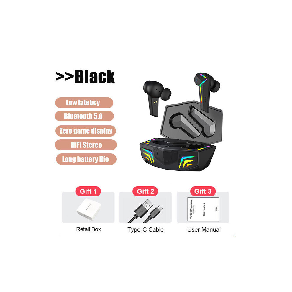 (A-G001-) Kingstar Bluetooth Earphones Gaming Headsets 50Ms Low Latency With Mic Wireless Headphone Sport Waterproof Tws Earbuds Gamer Black 4851204902708
