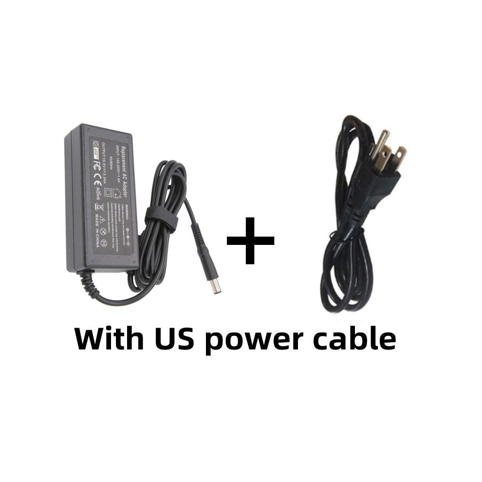 (A-With Us Plug) 19.5V 3.34A 65W 7.4*5.0Mm Ac Laptop Charger Power Adapter For Dell Latitude E5440 E5470 7480 E6440 E6540 E7250 E7440 E7450 4855672929403