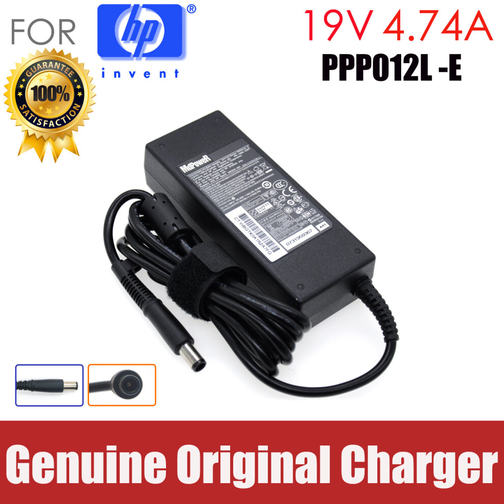 (A-) 19V 4.74A Ac Adapter Laptop Charger For Hp 4311S 4320S 4321S 4330S 4331S 4341S 4410S 4411S 4436S 4441S 4446S 4520S 6710B 6515B 4855672982620