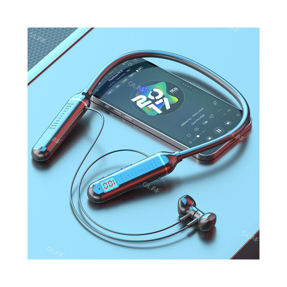 (A-) Magnetic Earphone Bluetooth 5.2 Wireless Headphones Headset Stereo Waterproof Sports Tf Card Handfree Earbuds For Xiaomi Black 4851204930220