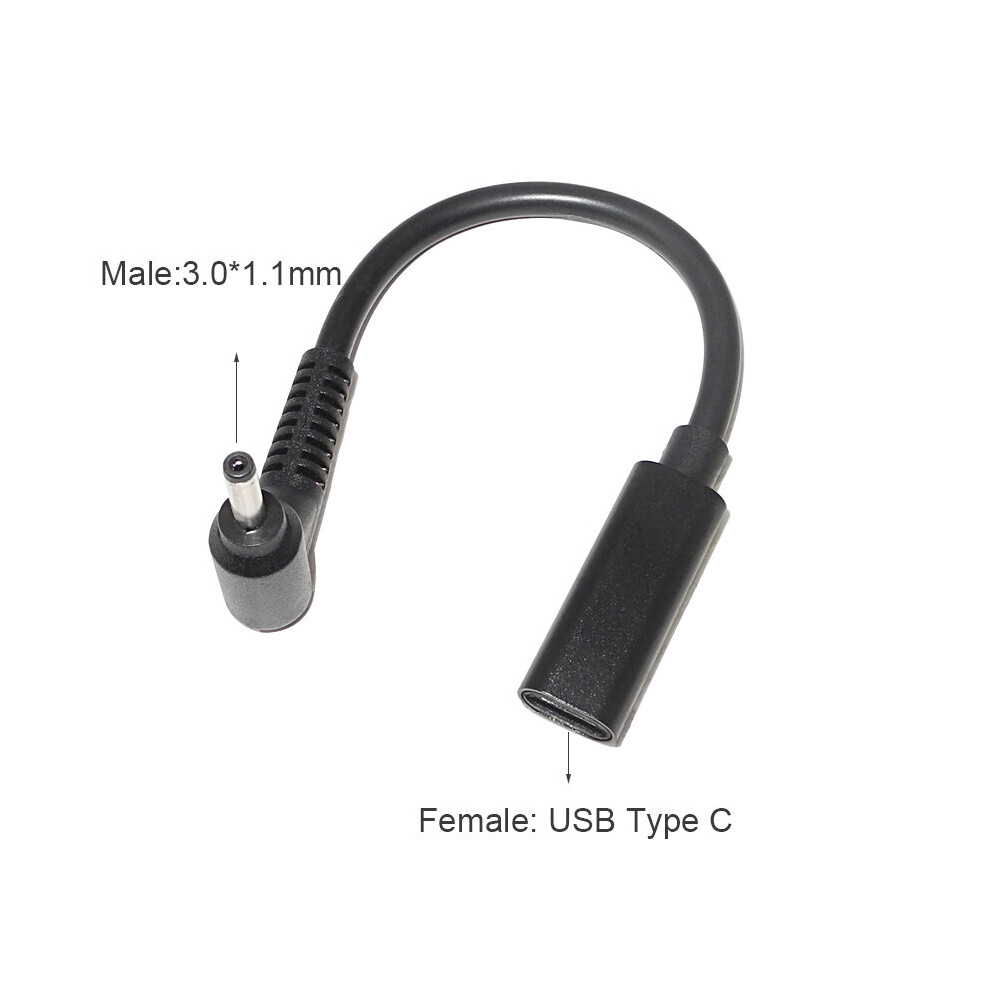 (A-3.0-1.1Mm) 65W Pd Type C Usb 3.1 Power Adapter Cable Female To Power Connector Converter 4.0*1.35 5.5*2.5 4.5*3.0 4.0*1.7M 4855672907869