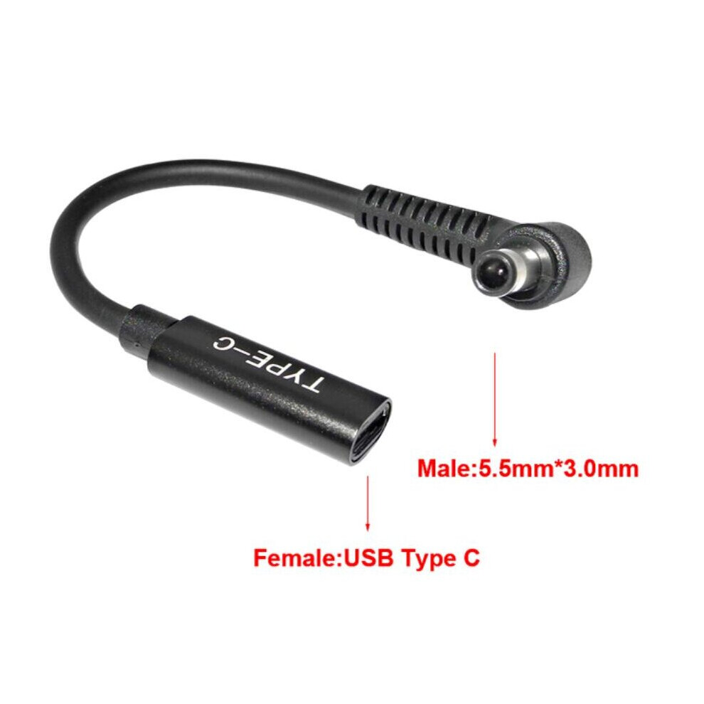 (A-5.5-3.0Mm) 65W Pd Type C Usb 3.1 Power Adapter Cable Female To Power Connector Converter 4.0*1.35 5.5*2.5 4.5*3.0 4.0*1.7M 4855672907937