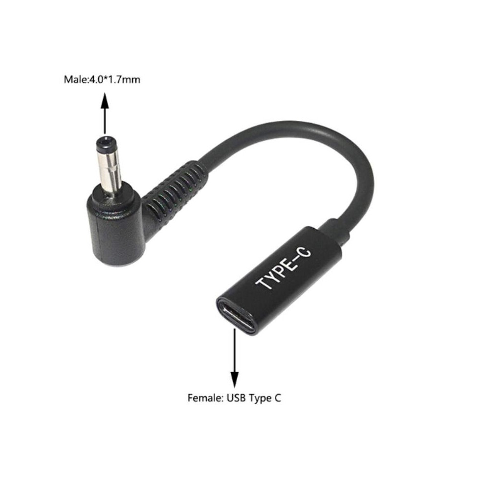 (A-4.0-1.7Mm) 65W Pd Type C Usb 3.1 Power Adapter Cable Female To Power Connector Converter 4.0*1.35 5.5*2.5 4.5*3.0 4.0*1.7M 4855672907883