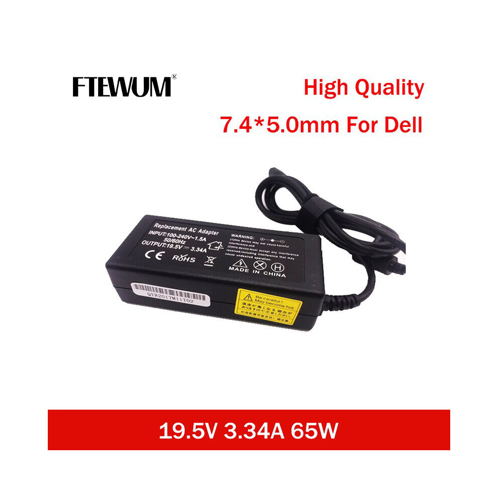 (A-) Ftewum Power Adapter 19.5V 3.34A 65W 7.4*5.0Mm Ac Laptop Charger For Dell Latitude 2120,2100,2110,D430 D400 D410 For Dell Laptop 4855672987298