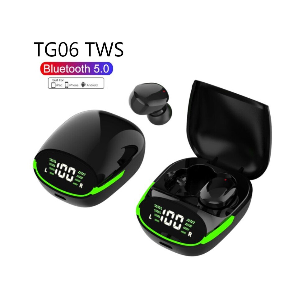 (A-Tg06) Tg06 Wireless Earbud Tws Bluetooth 5.1 Earphone Hifi Bass Stereo Headphone With Mic Touch Control Headset In Ear For Smart Phone 4851204883540