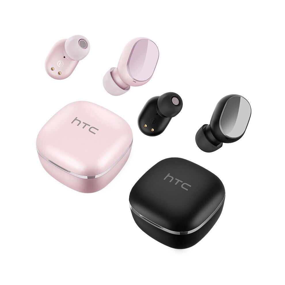 (A- And Pink) 1/2/3Pcs Original Htc Tws3 Wireless Bluetooth 5.1 Earphones Hifi Music With Mic Headphones Touch Control Noise Reduction Earbuds Black/Pink 4851205011621