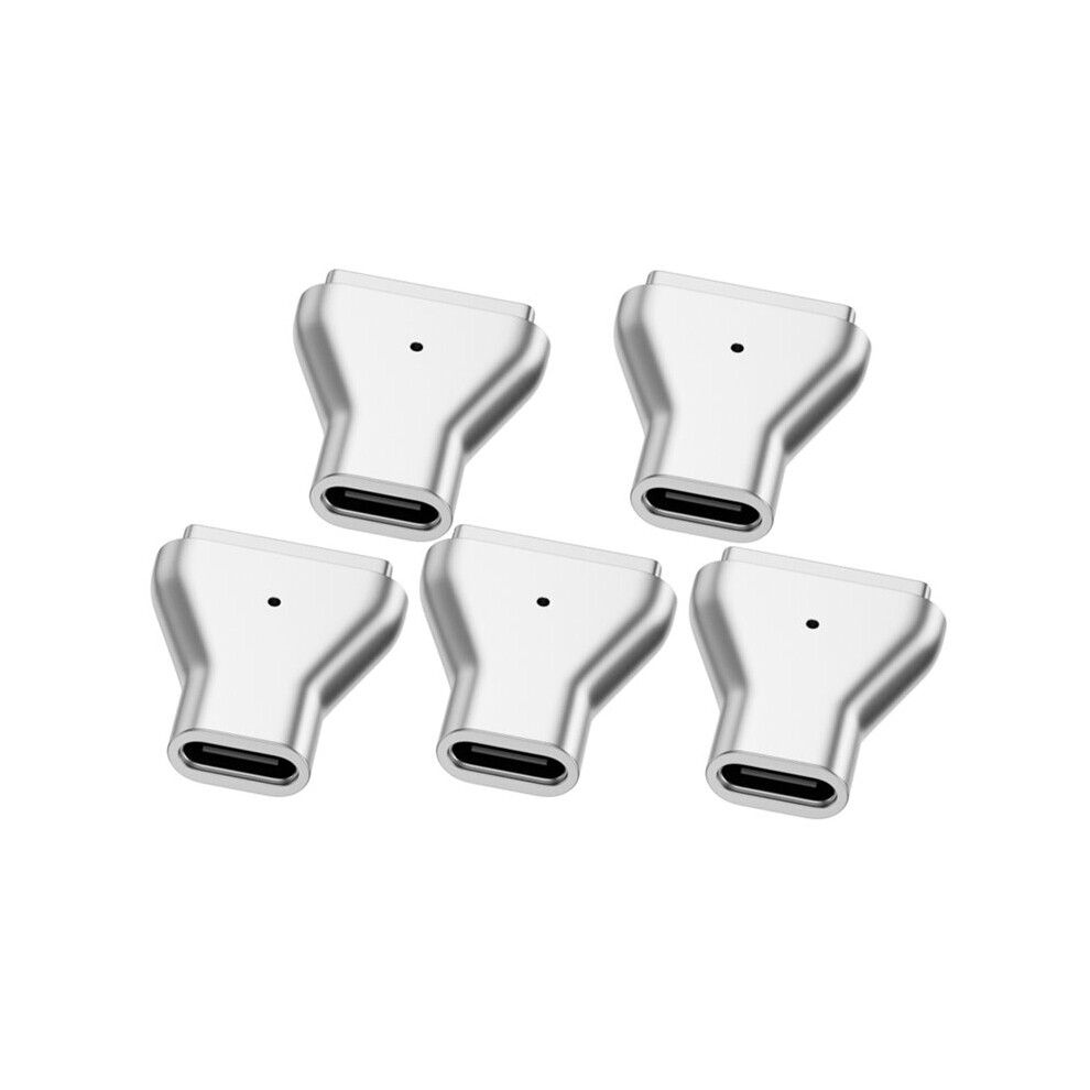 (A-To Magsafe 2 5Pcs) Type C Magnetic Usb Pd Adapter For Apple Magsafe 1 Magsafe 2 Macbook Pro Plug Converter Usb C Female Fast Charging Adapter 4855672932601
