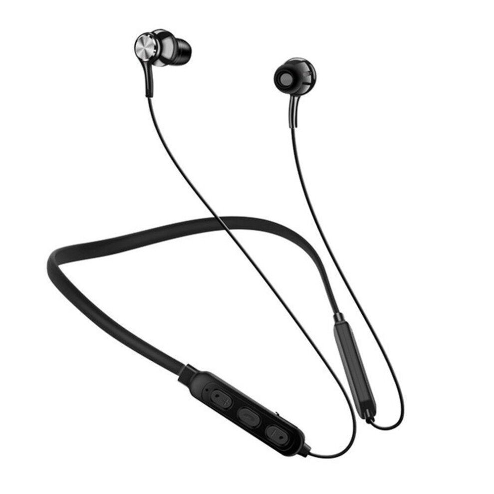 Dechoicelife (A-) Wireless Bluetooth 5.0 Earphones Earbuds Fone De Ouvido Stereo Waterproof Sports Magnetic Headphone Neckband In-Ear Headset Black