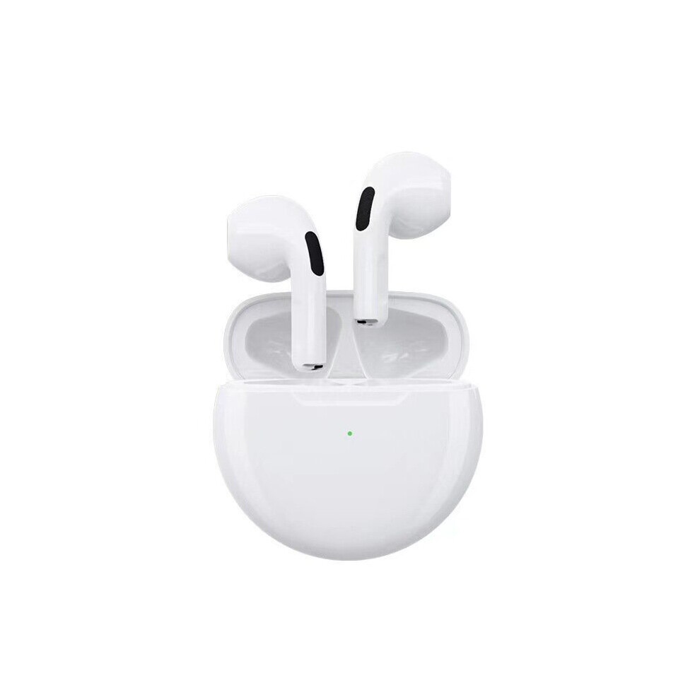(A-) Pro 6 Tws Wireless Headphones With Mic Fone Bluetooth Earphones Sport Earbuds Pro6 J6 Headset For Apple Iphone Xiaomi Huawei White 4851205040928
