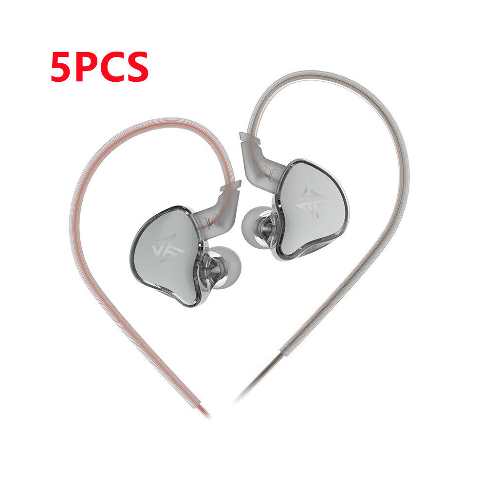 (A-) Kz Edcx Wired Earphone In-Ear Monitor Hifi Headphones Music Sport Game Bass Dj Outdoor Earbuds Dynamic Headset With Microphone Silver 4851204915135
