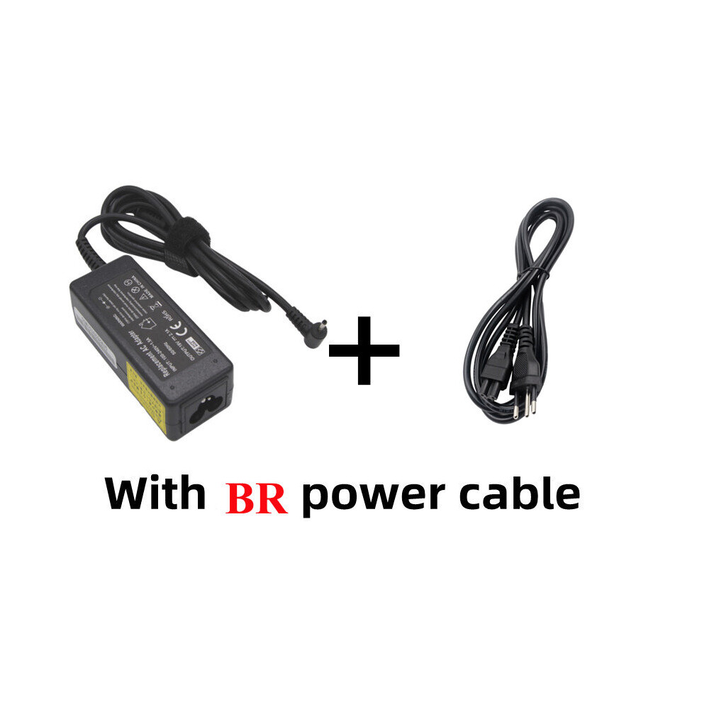 (A-With Br Plug) 19V 2.1A 40W 2.5*0.7Mm Ac Laptop Charger Adapter For Asus Eee 1001Px Pc X101ch R051px N17908 Adp-40Ph Power Supply 4855672929304