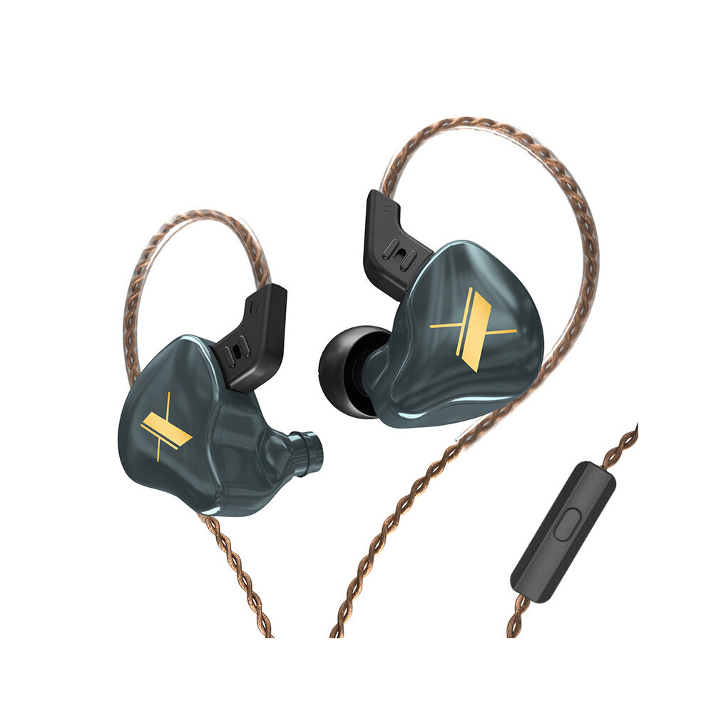 (A-Edx Bg With Mic) Kz Edx Wired Headset In-Ear Monitor Earbuds Earphones Detachable Cable Sport Game Noice Cancelling Headphone With Microphone 4851204908410