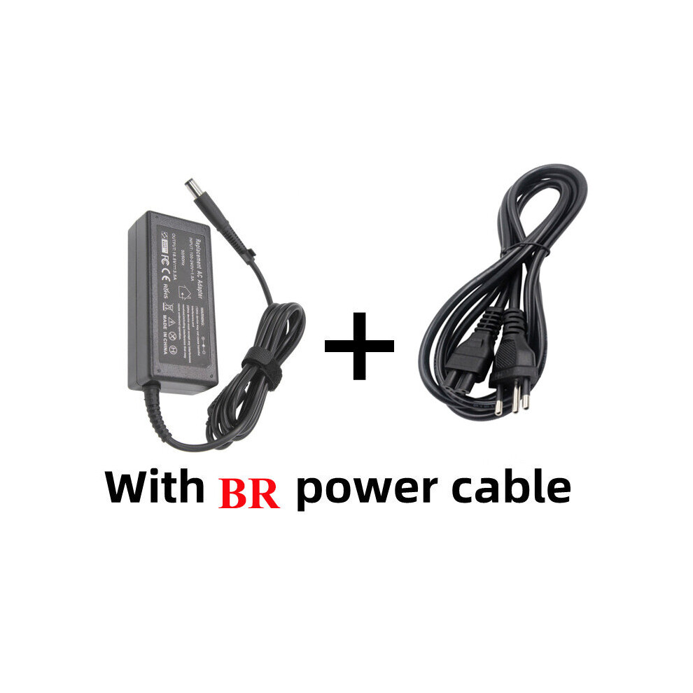 (A-With 1M Br Plug) 18.5V 3.5A 65W 7.4*5.0Mm With Pin Laptop Adapter Charger For Hp Compaq Pavilion G6 Dv4 Dv5 Dv6 Dv7 G50 G60 N193 Cq32 Cq43 Cq60 4855672919671