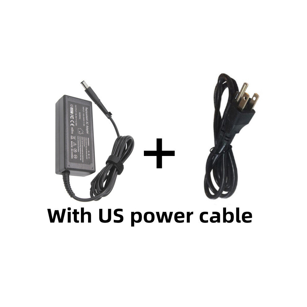 (A-With 1M Us Plug) 18.5V 3.5A 65W 7.4*5.0Mm With Pin Laptop Adapter Charger For Hp Compaq Pavilion G6 Dv4 Dv5 Dv6 Dv7 G50 G60 N193 Cq32 Cq43 Cq60 4855672919701