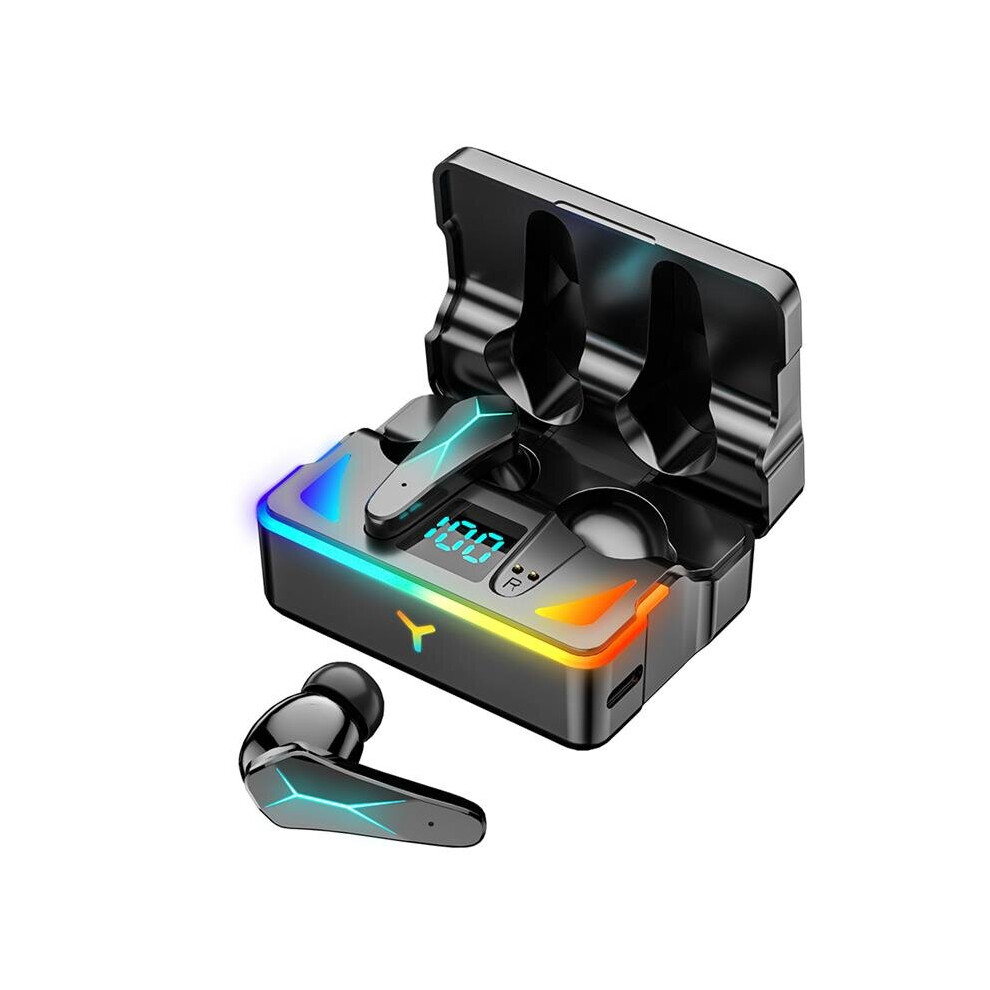 (A-) X7 Tws Fone Gaming Earphones Wireless Bluetooth Headphones Hifi Low Latency Headset Noise Reduction In-Ear Earbuds With Mic Black 4851204974217