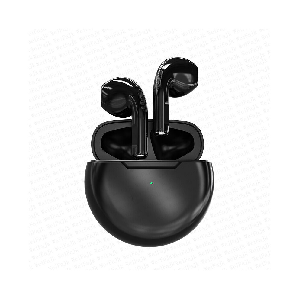 (a-Black) Original Air Pro 6 TWS Wireless Bluetooth Earphones Mini Pods Earbuds Earpod Handfree Headset For Xiaomi Apple iPhone Headphones