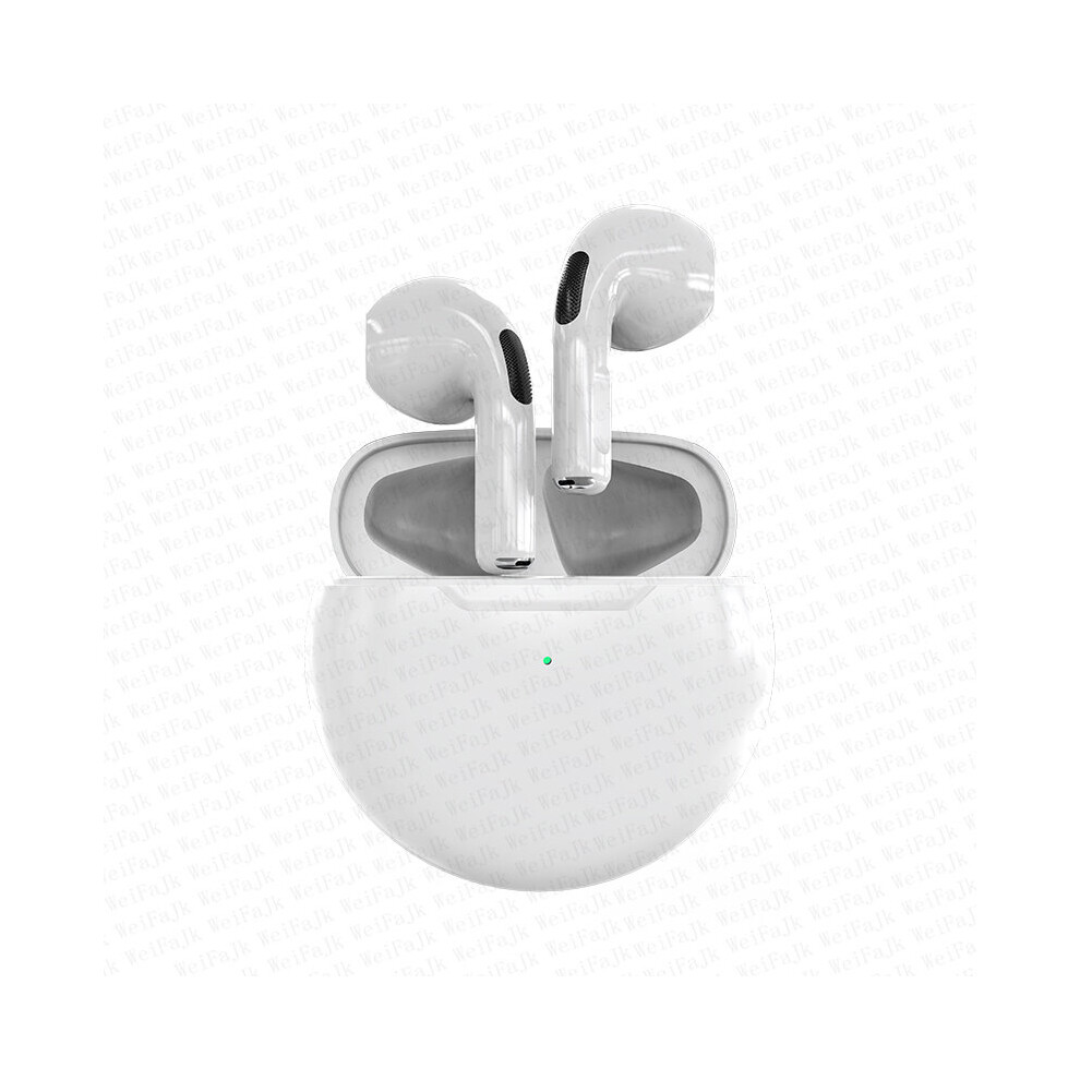 (a-White) Original Air Pro 6 TWS Wireless Bluetooth Earphones Mini Pods Earbuds Earpod Handfree Headset For Xiaomi Apple iPhone Headphones