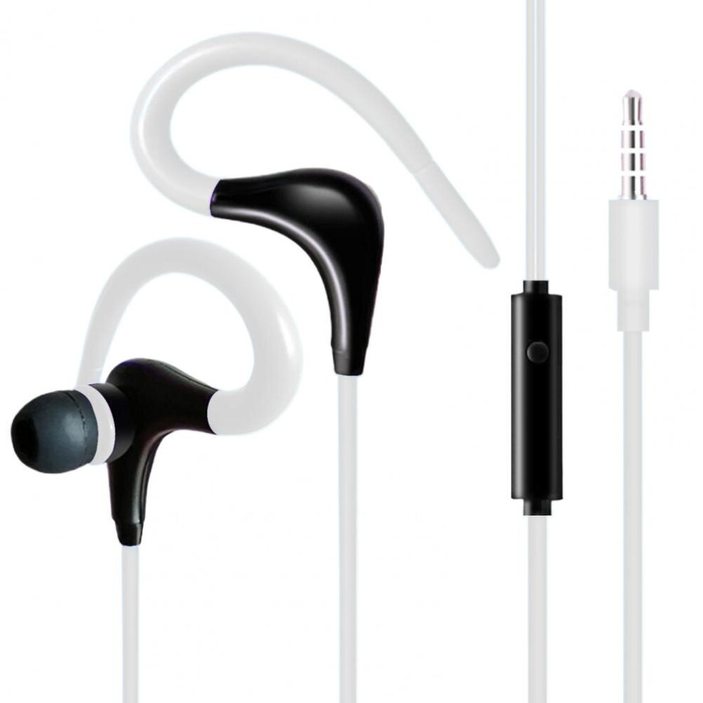 (A- ) Stereo With Mic Earphones Headphon In-Ear Wired Headphones Bass Wire Earphon Earbud Phone Headset With Microphone White 4851205060117