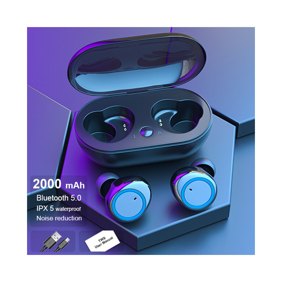 (A-) F9 Tws Earphones Wireless Headphones Bluetooth Headset With Mic 3000Mah Charging Box 9D Bass Stereo Sports Earbuds Yellow 4851204891019