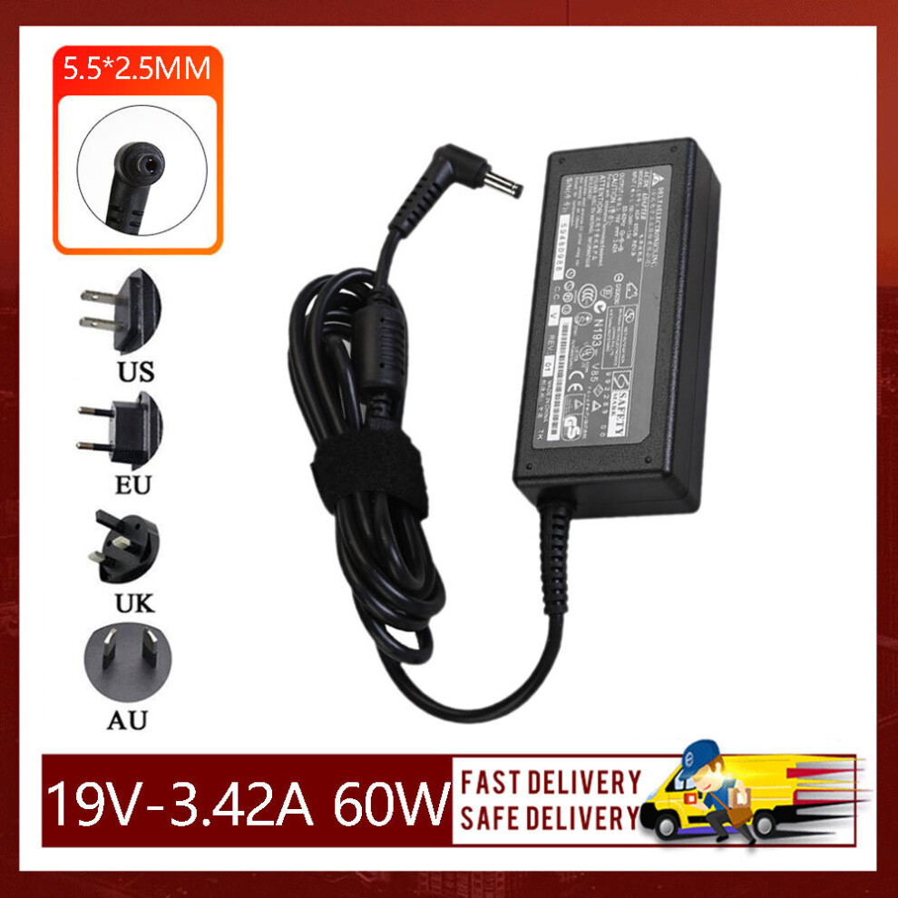 (A-) New 19V 3.42A 65W 5.5*2.5Mm Laptop Ac Adapter For Asus Notebook X550c A450c Y481c Power Adapter Charger 4855672967481