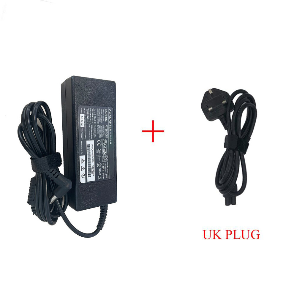 (A-With Uk Plug) Original 19V 4.22A 80W Laptop Charger Power For Fujitsu Lifebook Adapter Adp-80N Ah531 Ah550 B6220 B6220 Ah532 Ah530 Ah522 4855672908156