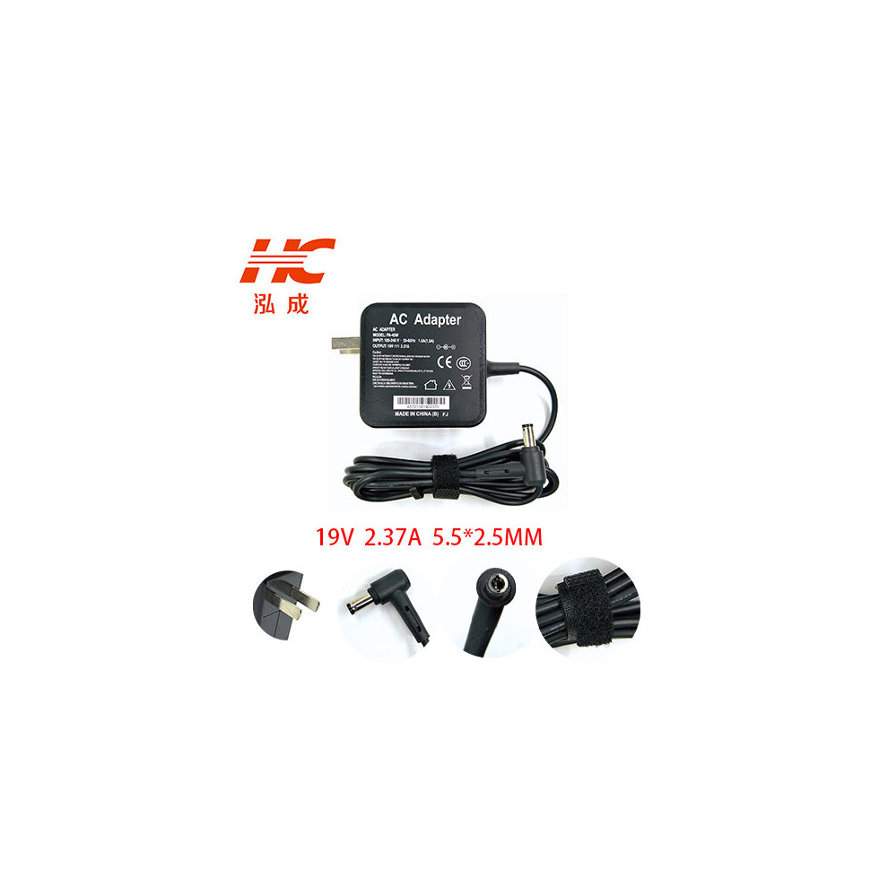 (A-) Us Plug With 19V 2.37A 45W 5.5*2.5Mm Exa1209eh Adp-45Bw A Ac Adapter For Asus D550ca Q501la X450la X451ca X501la Laptop 4855672996849